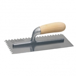 Trowel Square Notched 10 x 10 Wooden Handle 